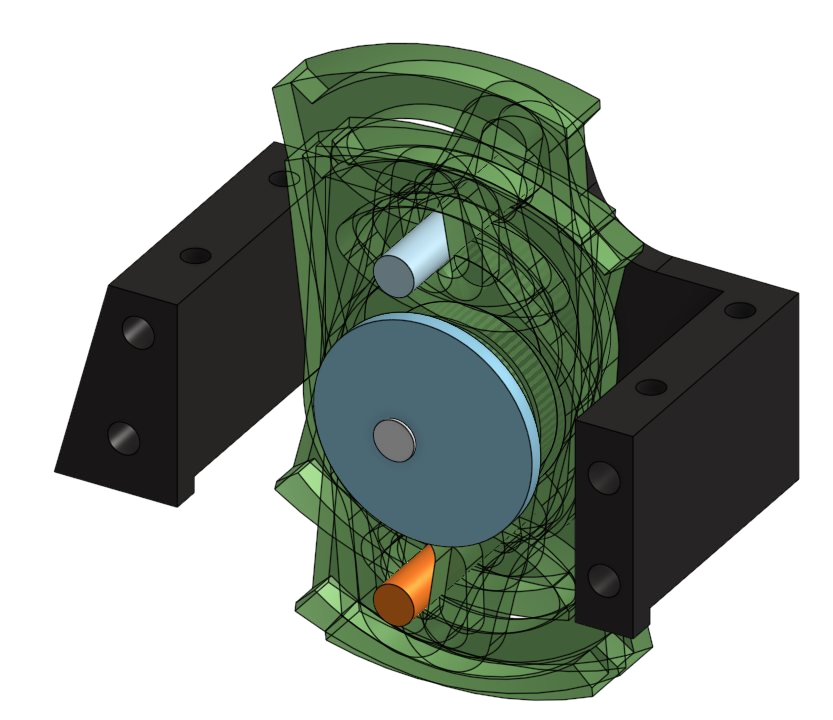 CAD of Achilles' single-cam shuffler drive