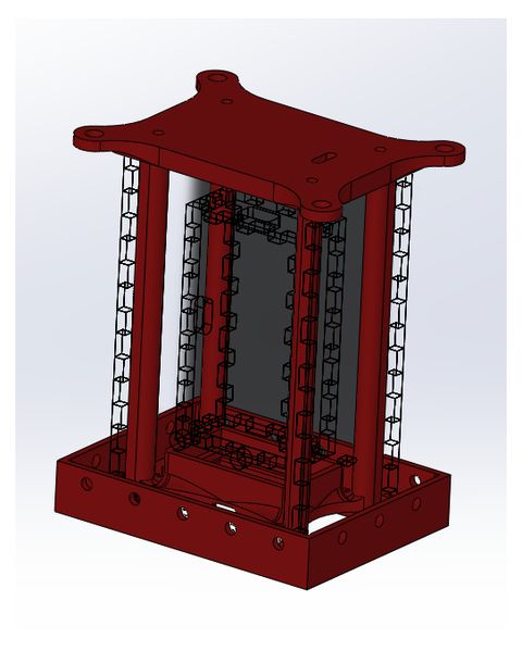 CAD model of the V1 sensor pod