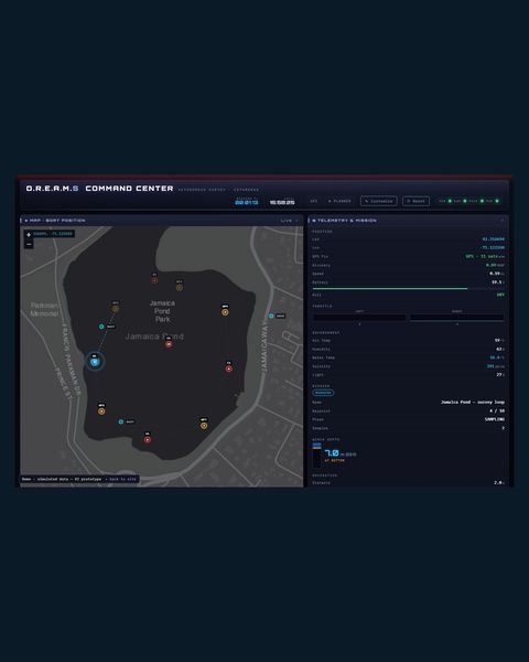The V2 command-center dashboard