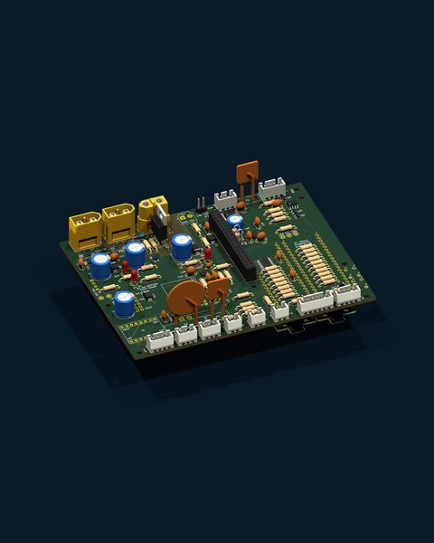 3D render of the V3 carrier board