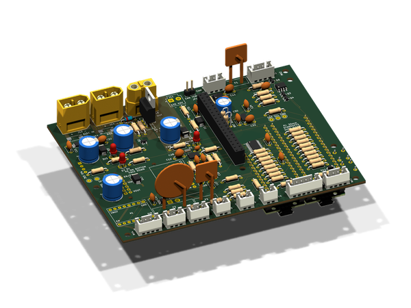 3D render of the V3 carrier board